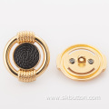 Fashion gold Shank Button For Overcoat